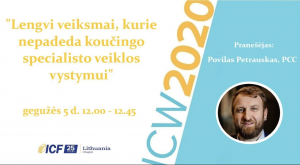 Webinaras koučingo specialistams